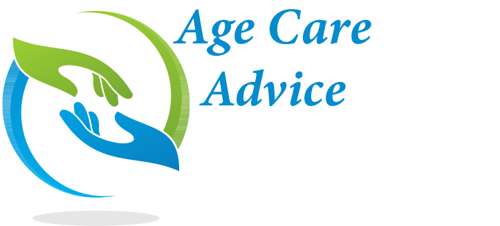 Logo for Age Care Advice. Two hands reaching out to each other